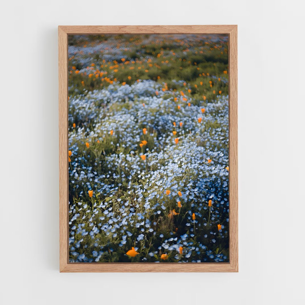ap-wildflower field-16 cadre Bois clair