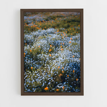 ap-wildflower field-16 cadre Bois foncé