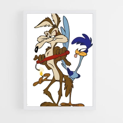 ap-wile e coyote-1 cadre Blanc