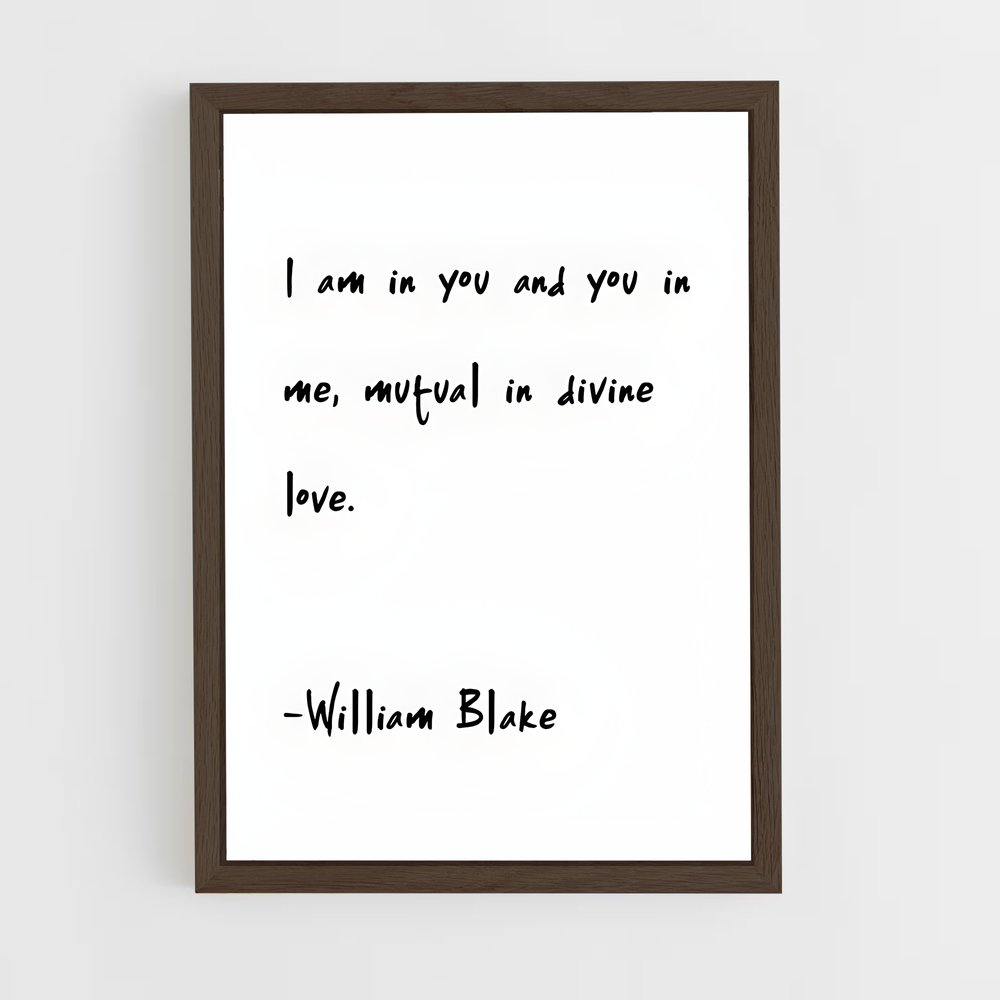 ap-william blake-3 cadre Bois foncé