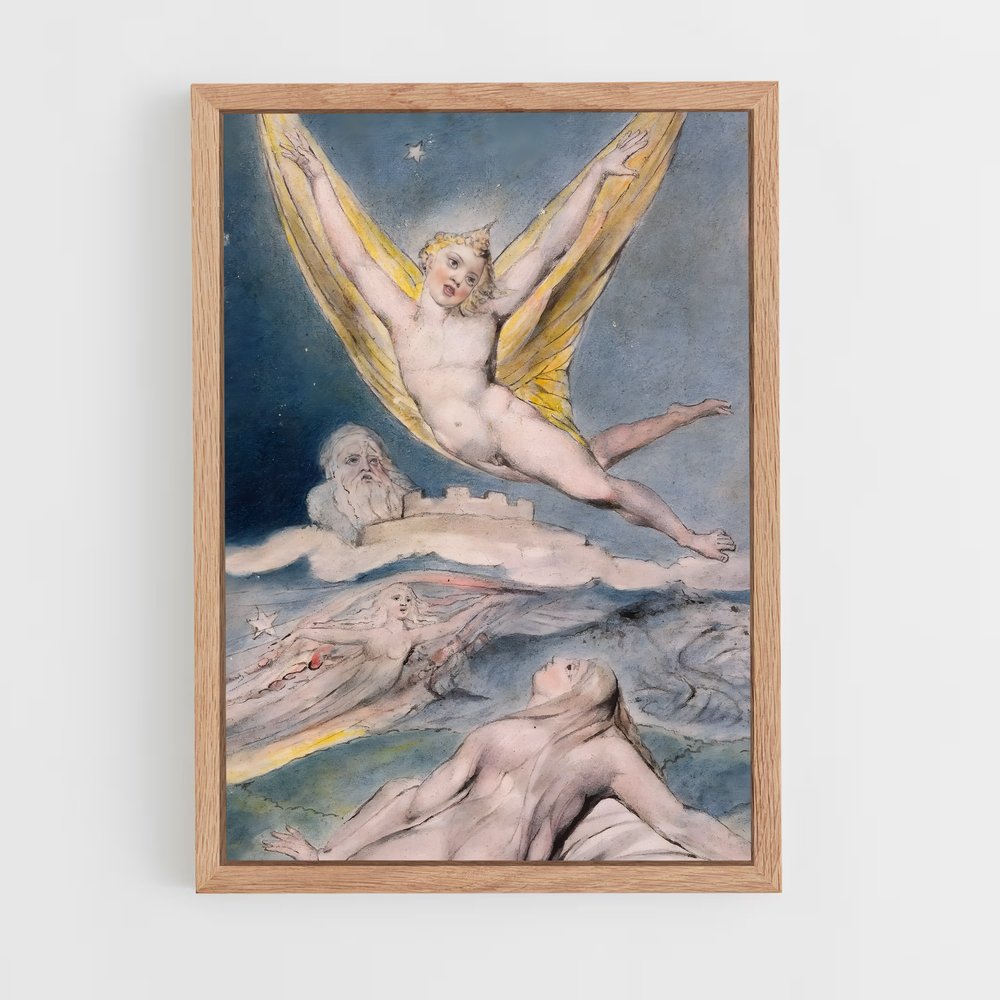 ap-william blake-4 cadre Bois clair