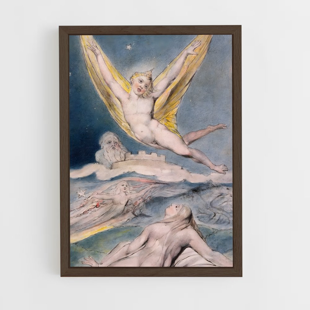 ap-william blake-4 cadre Bois foncé