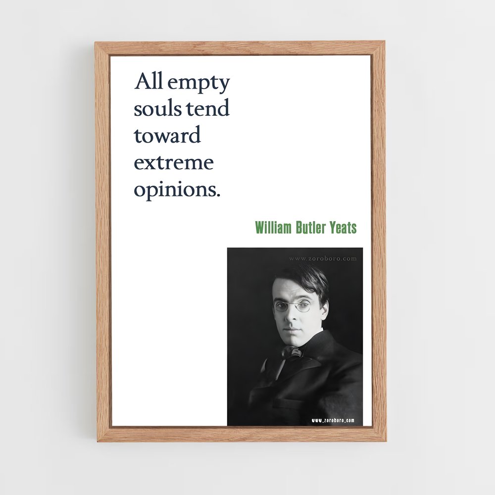 ap-william butler yeats-3 cadre Bois clair