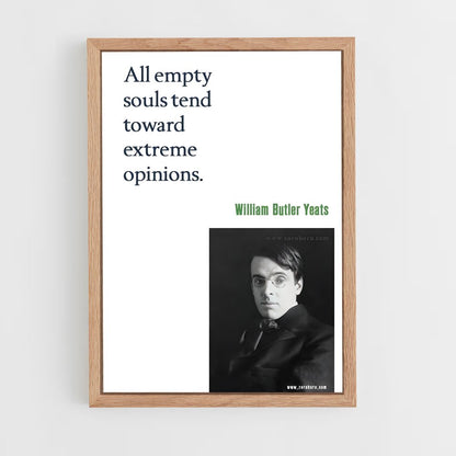 ap-william butler yeats-3 cadre Bois clair