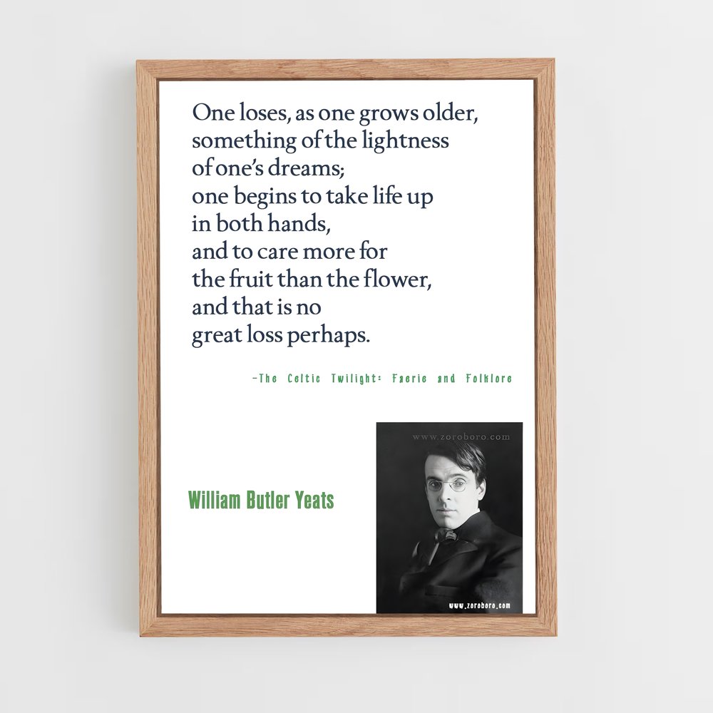 ap-william butler yeats-4 cadre Bois clair