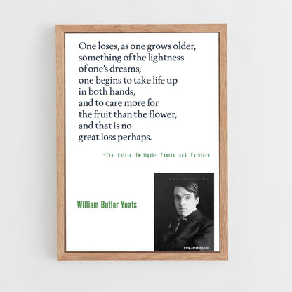 ap-william butler yeats-4 cadre Bois clair