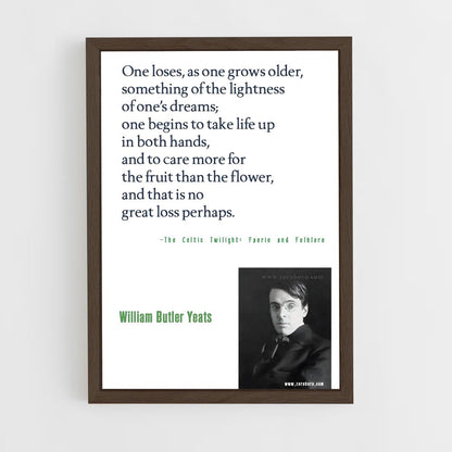 ap-william butler yeats-4 cadre Bois foncé