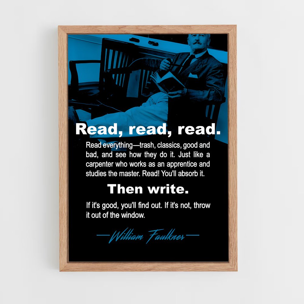 ap-william faulkner-2 cadre Bois clair