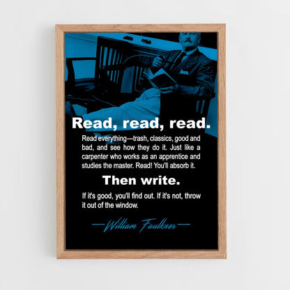 ap-william faulkner-2 cadre Bois clair