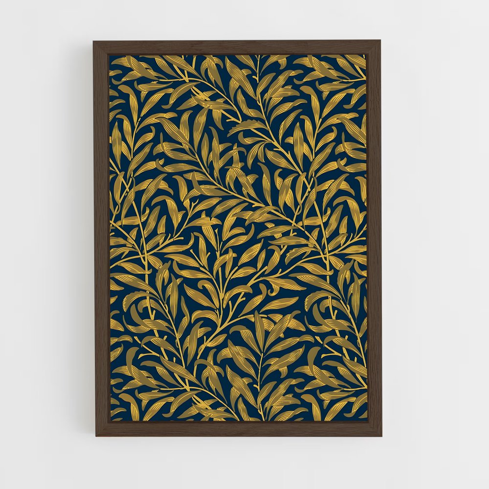ap-william morris patterns-1 cadre Bois foncé