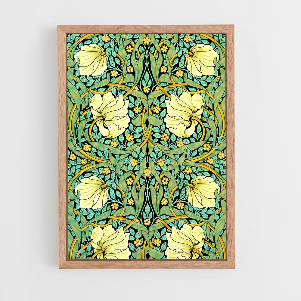 ap-william morris patterns-2 cadre Bois clair
