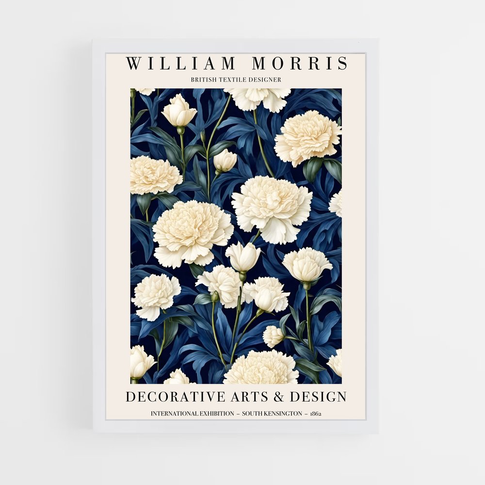 ap-william morris patterns-3 cadre Blanc