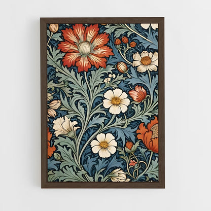 ap-william morris patterns-7 cadre Bois foncé