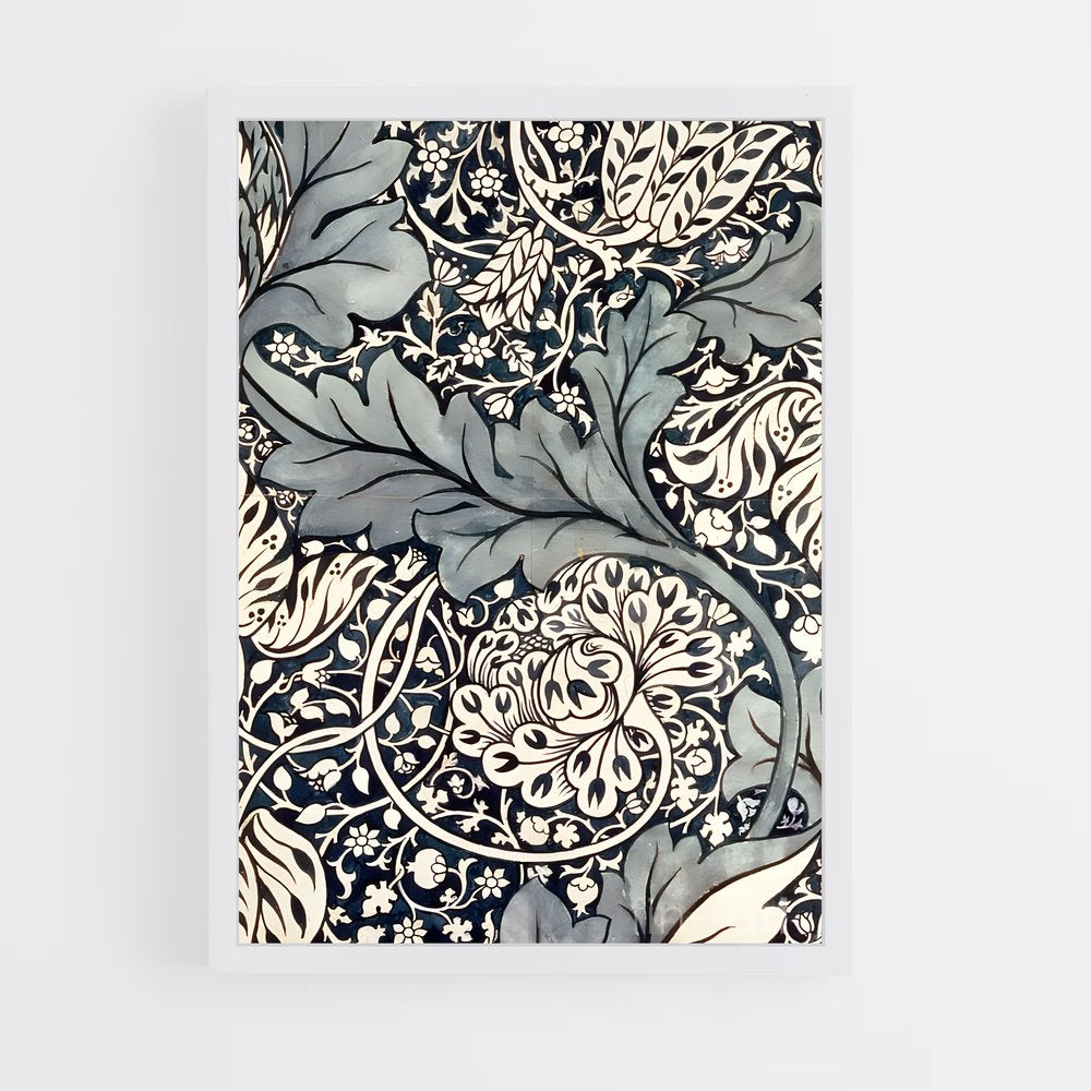 ap-william morris patterns-9 cadre Blanc
