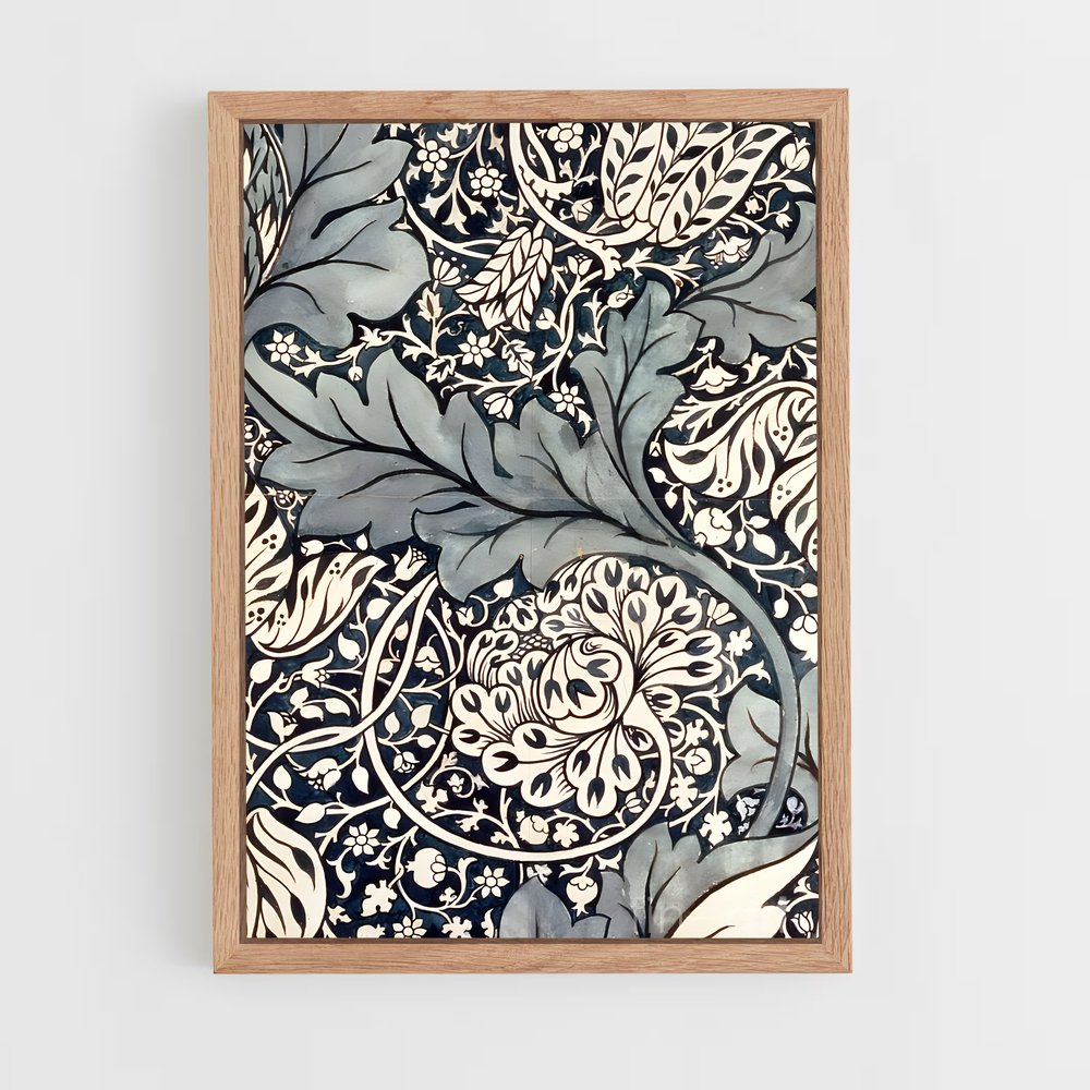 ap-william morris patterns-9 cadre Bois clair