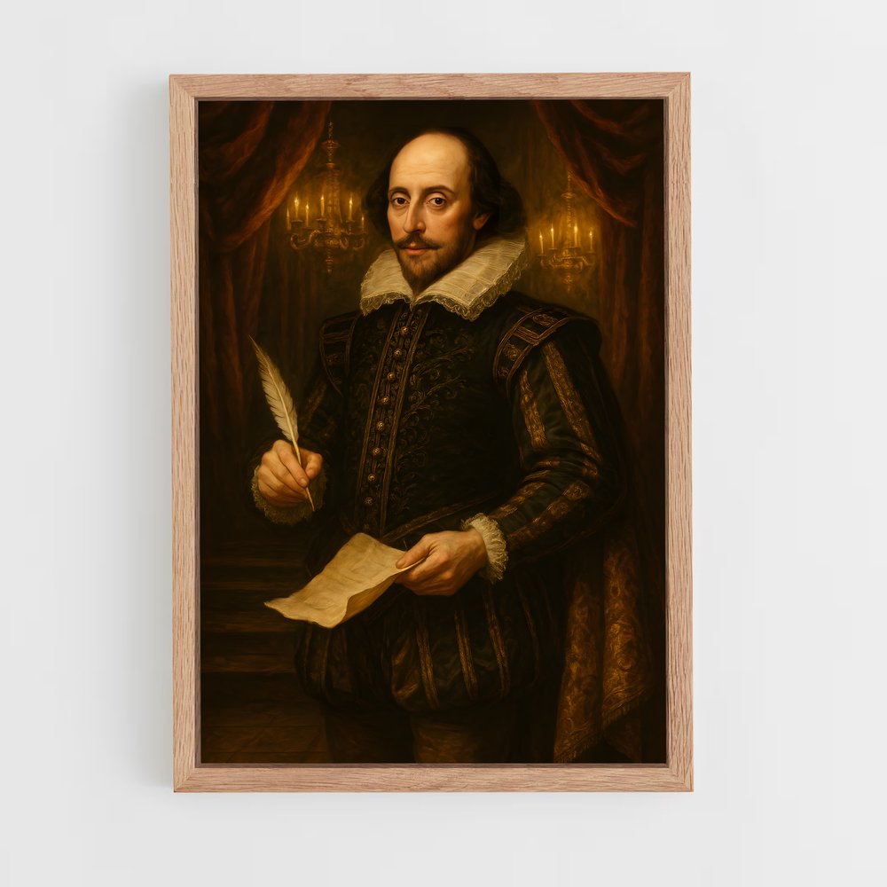 ap-william shakespeare-1 cadre Bois clair