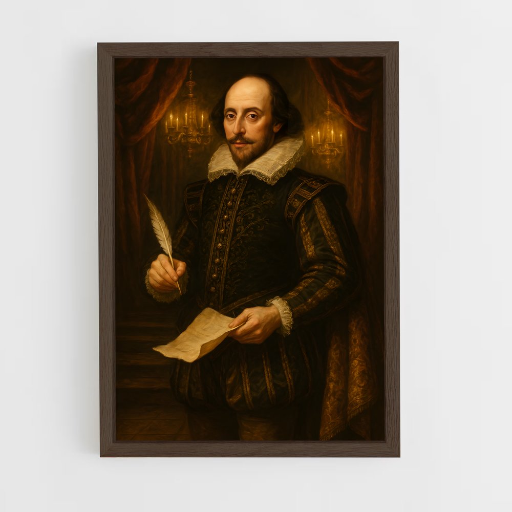 ap-william shakespeare-1 cadre Bois foncé