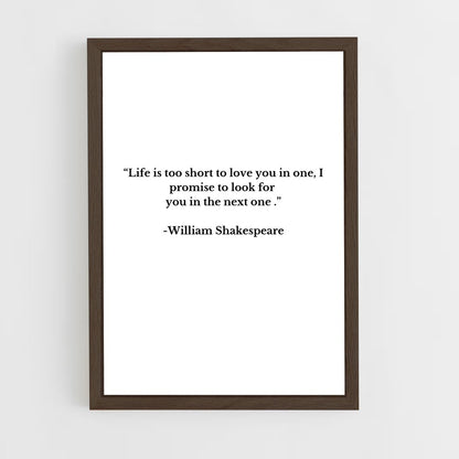 ap-william shakespeare-3 cadre Bois foncé