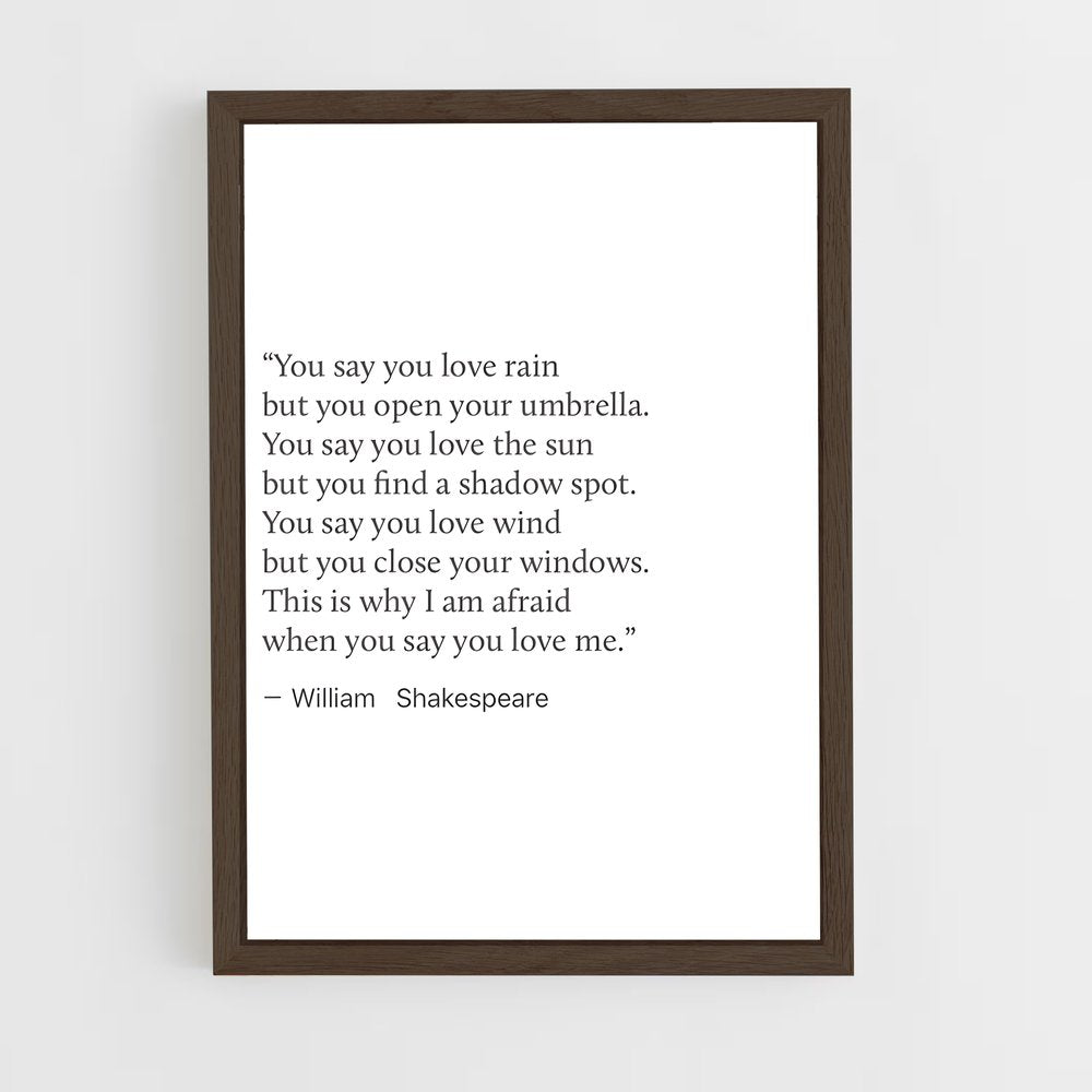 ap-william shakespeare-5 cadre Bois foncé