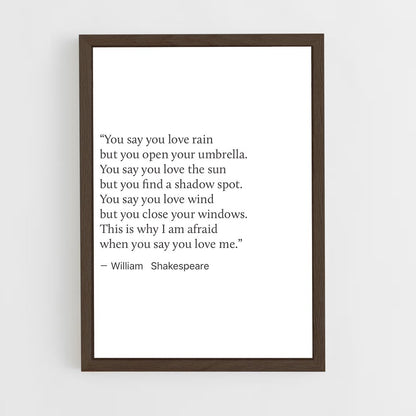 ap-william shakespeare-5 cadre Bois foncé