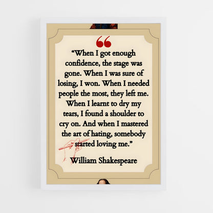 ap-william shakespeare-6 cadre Blanc