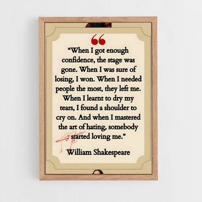ap-william shakespeare-6 cadre Bois clair