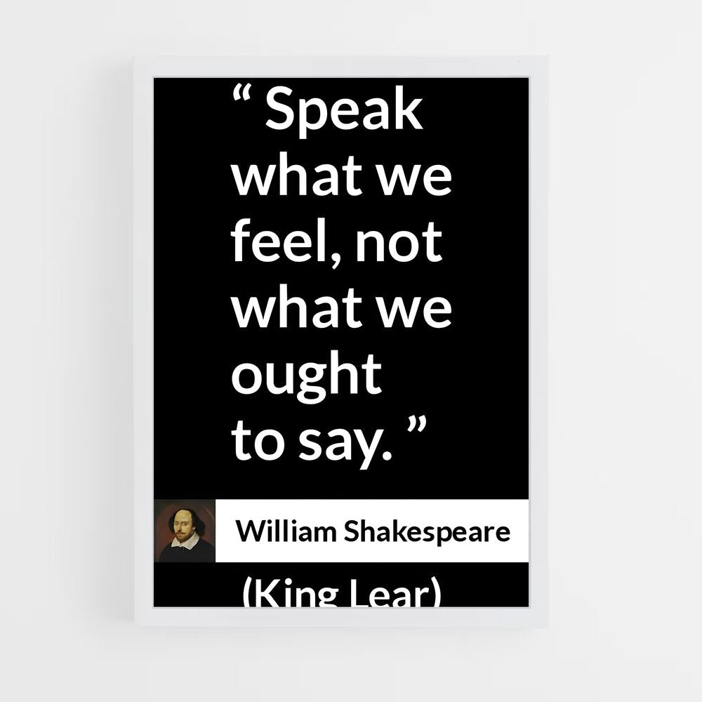 ap-william shakespeare-7 cadre Blanc