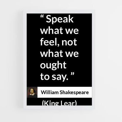 ap-william shakespeare-7 cadre Blanc