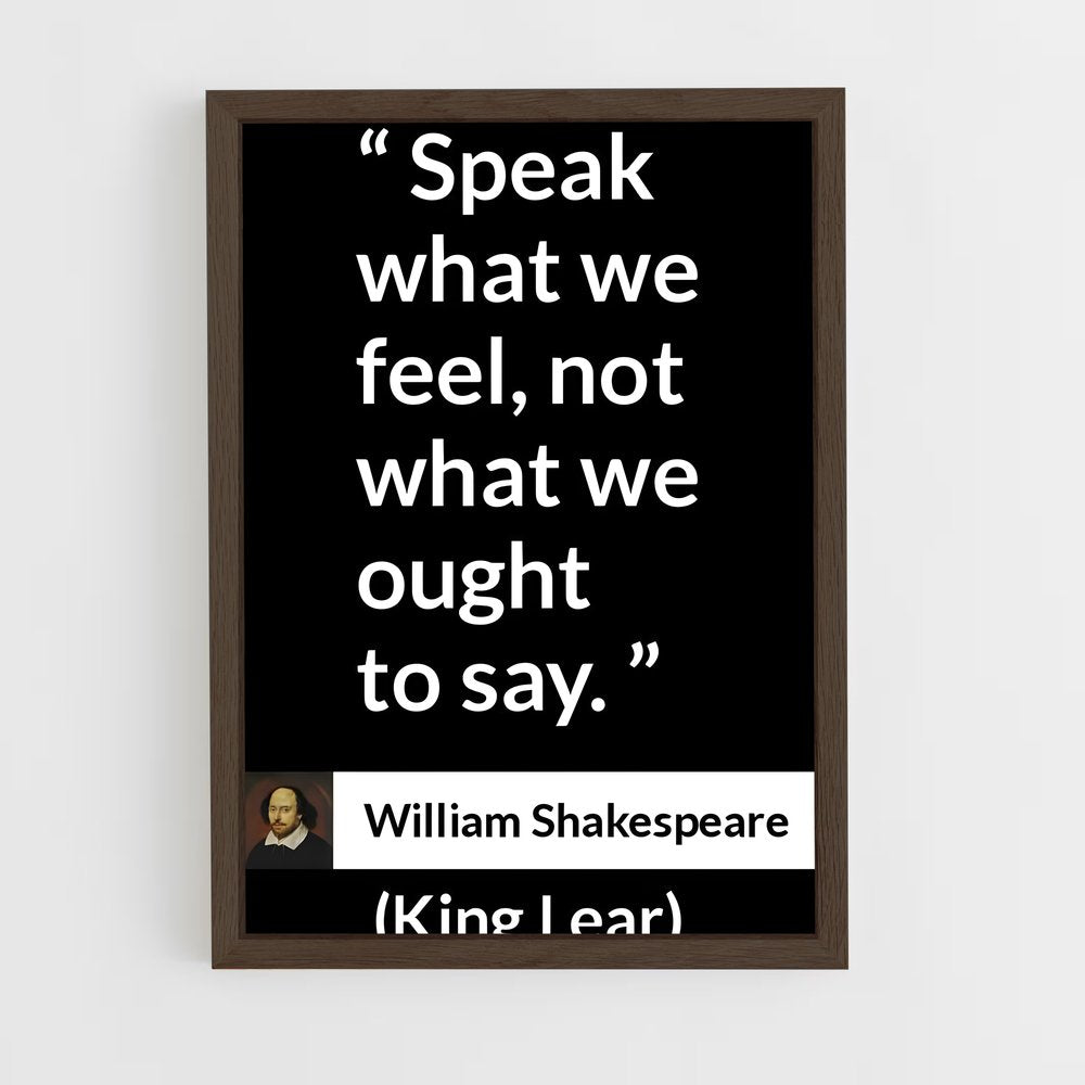 ap-william shakespeare-7 cadre Bois foncé