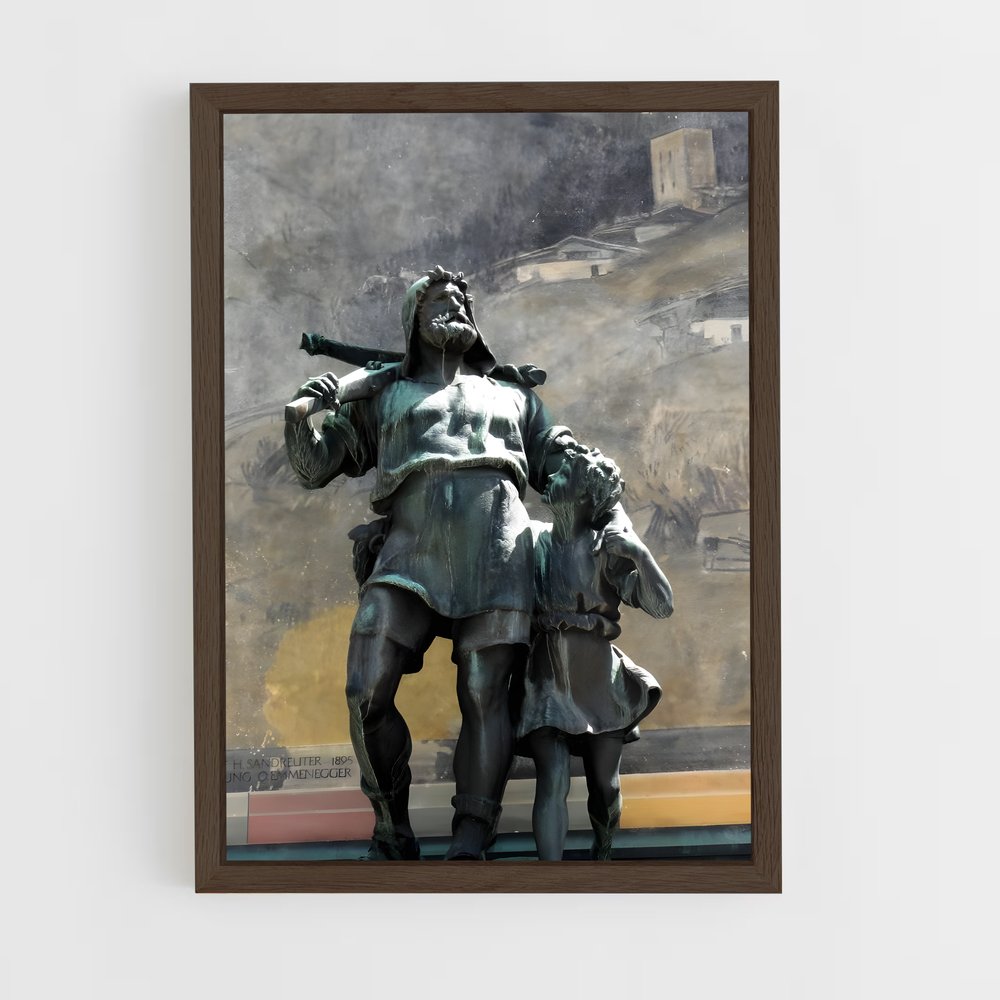 ap-william tell-2 cadre Bois foncé