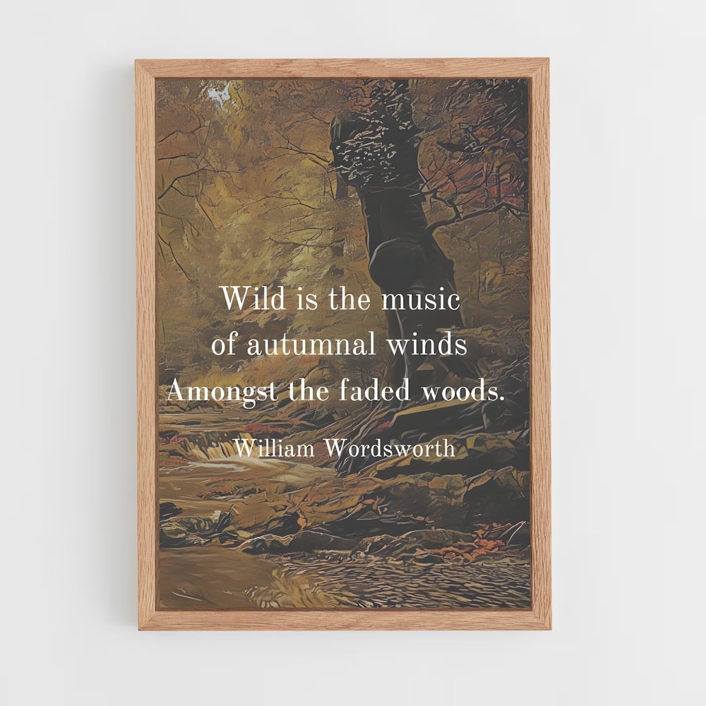 ap-william wordsworth-4 cadre Bois clair
