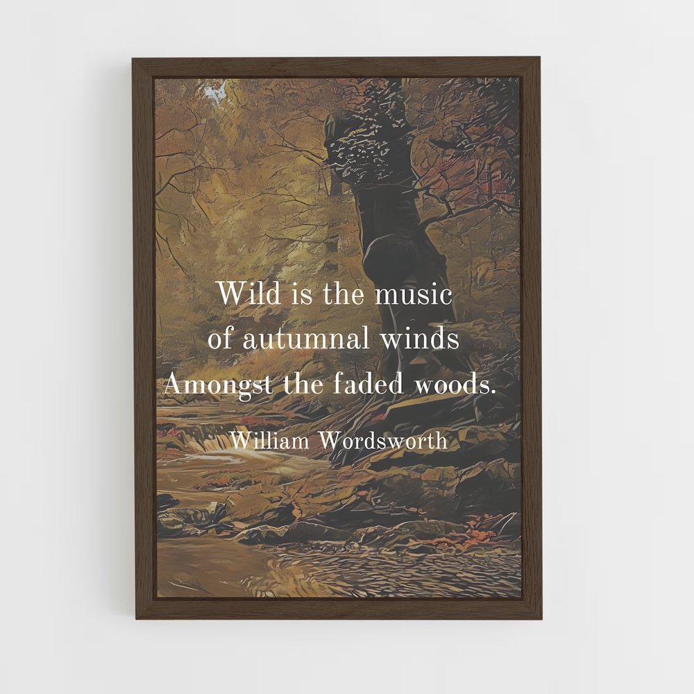 ap-william wordsworth-4 cadre Bois foncé