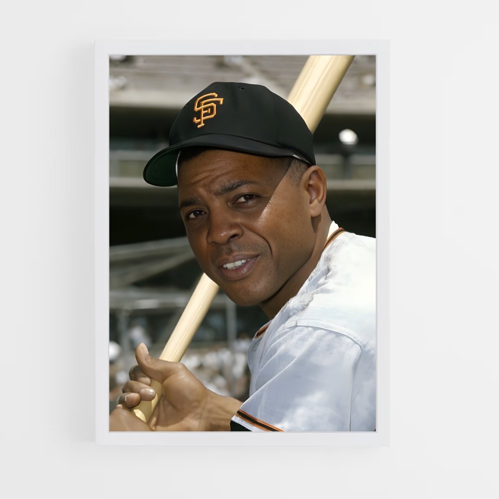 ap-willie mays-2 cadre Blanc