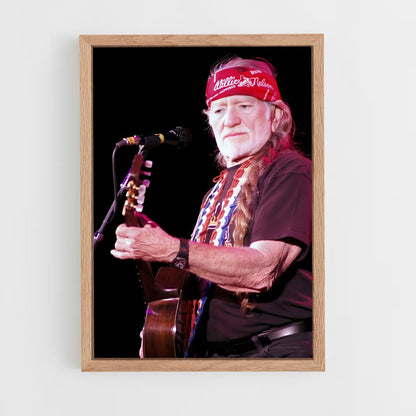 ap-willie nelson-1 cadre Bois clair