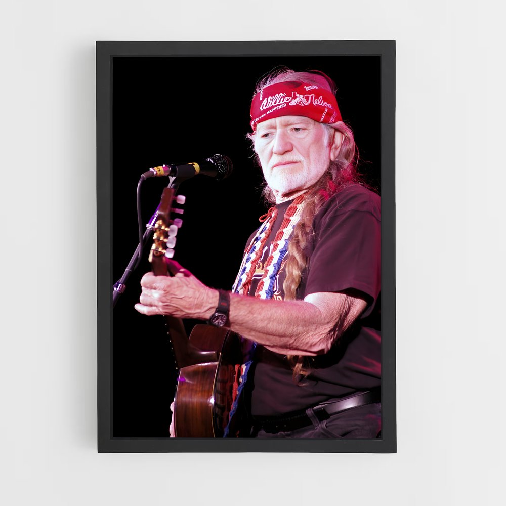 ap-willie nelson-1 cadre Noir