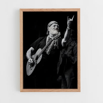 ap-willie nelson-2 cadre Bois clair