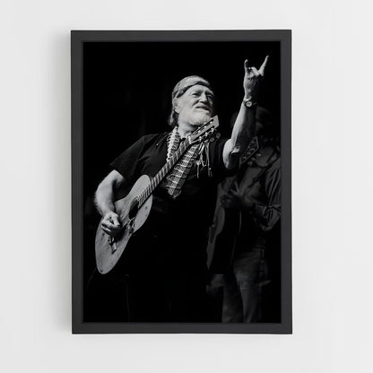 ap-willie nelson-2 cadre Noir