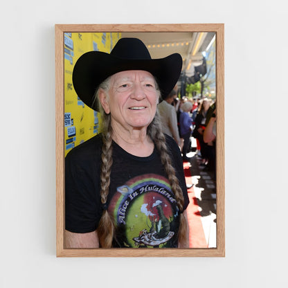 ap-willie nelson-3 cadre Bois clair