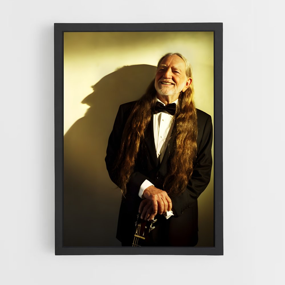 ap-willie nelson-5 cadre Noir