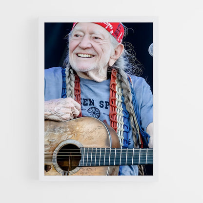 ap-willie nelson-6 cadre Blanc