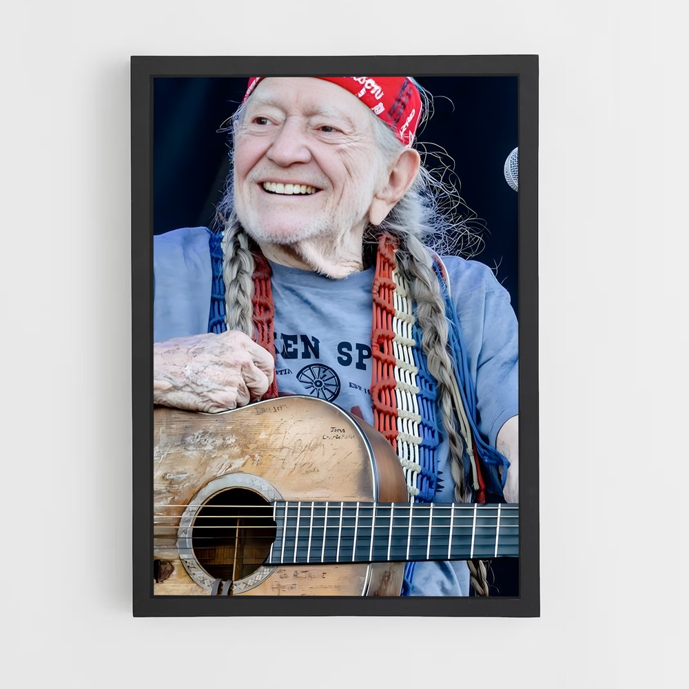 ap-willie nelson-6 cadre Noir