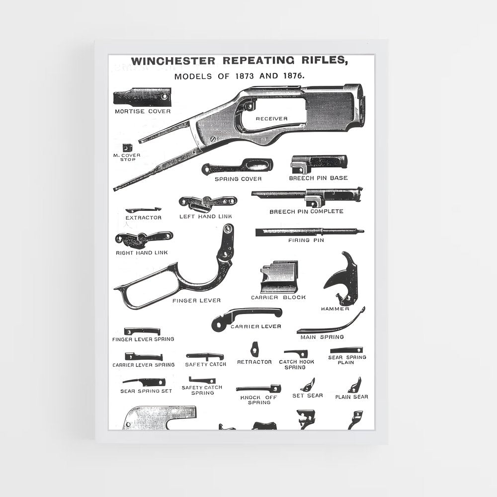 ap-winchester 1873-2 cadre Blanc