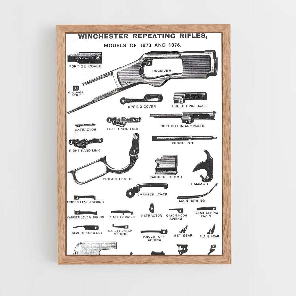 ap-winchester 1873-2 cadre Bois clair