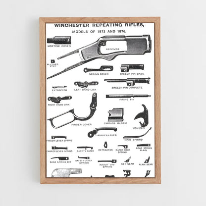 ap-winchester 1873-2 cadre Bois clair