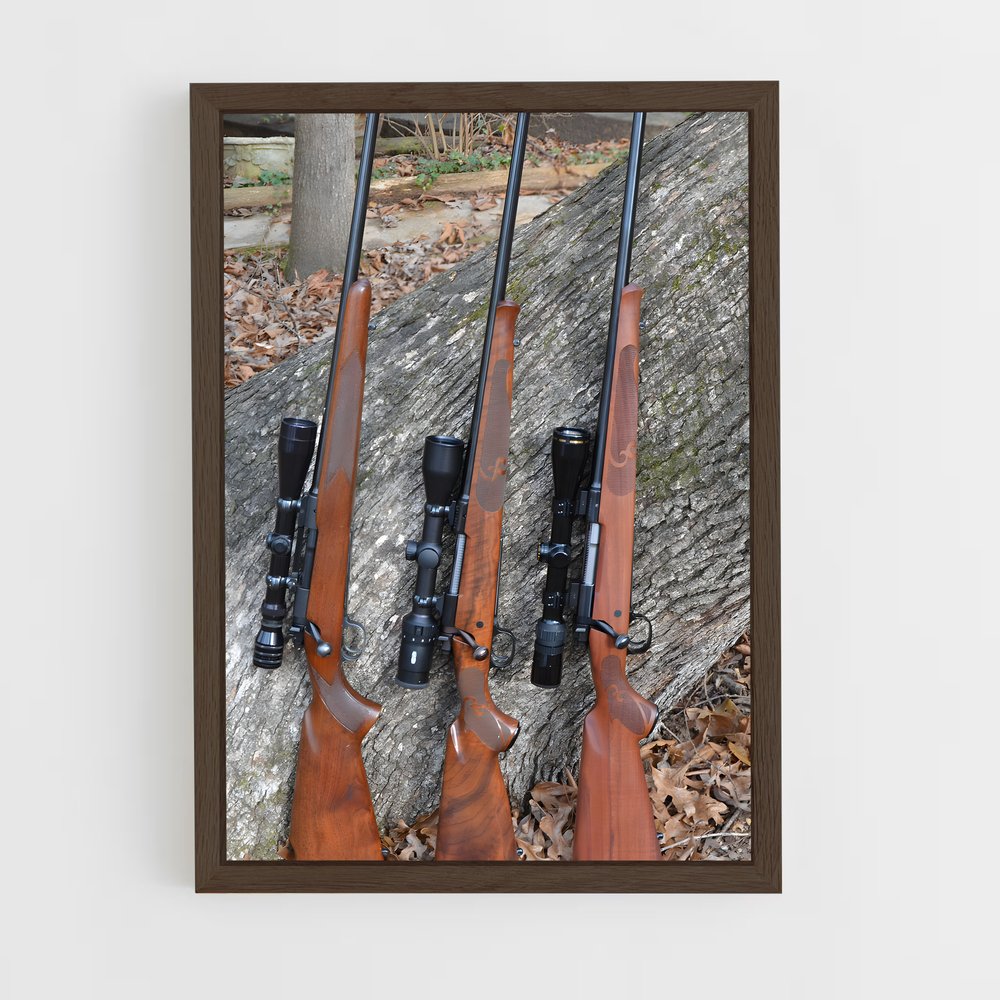 ap-winchester rifle-2 cadre Bois foncé