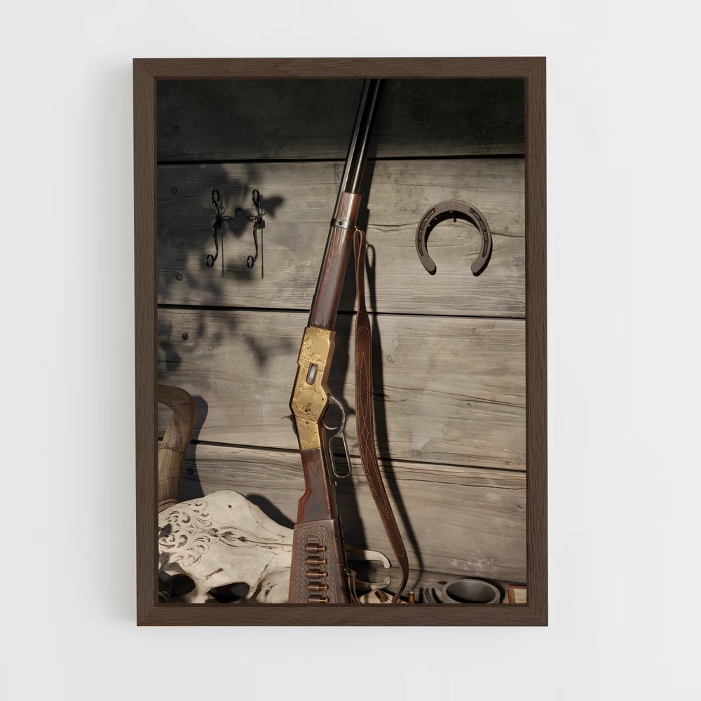 ap-winchester rifle-3 cadre Bois foncé