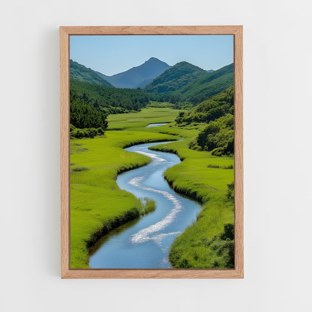 ap-winding river-2 cadre Bois clair