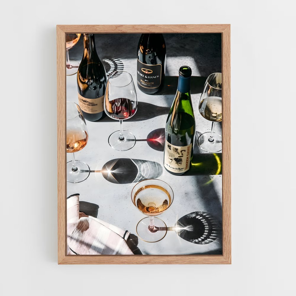 ap-wine-10 cadre Bois clair