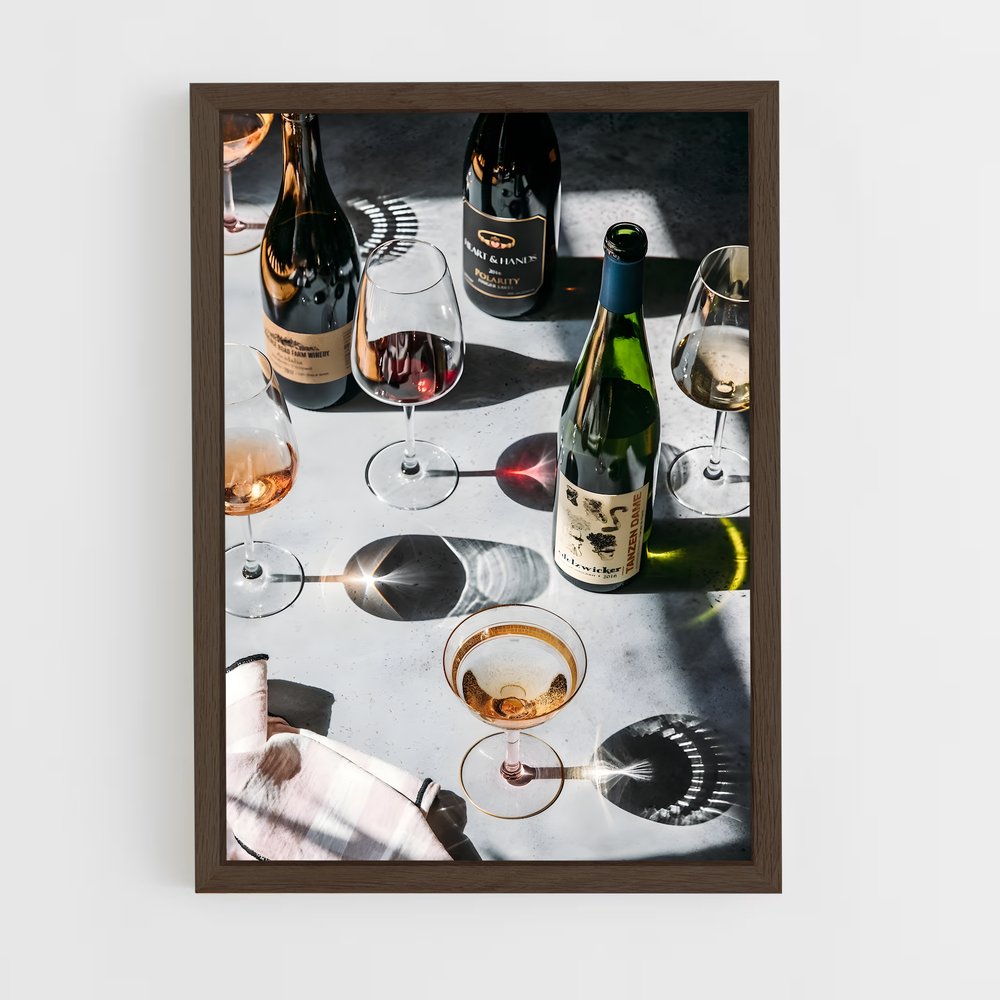 ap-wine-10 cadre Bois foncé