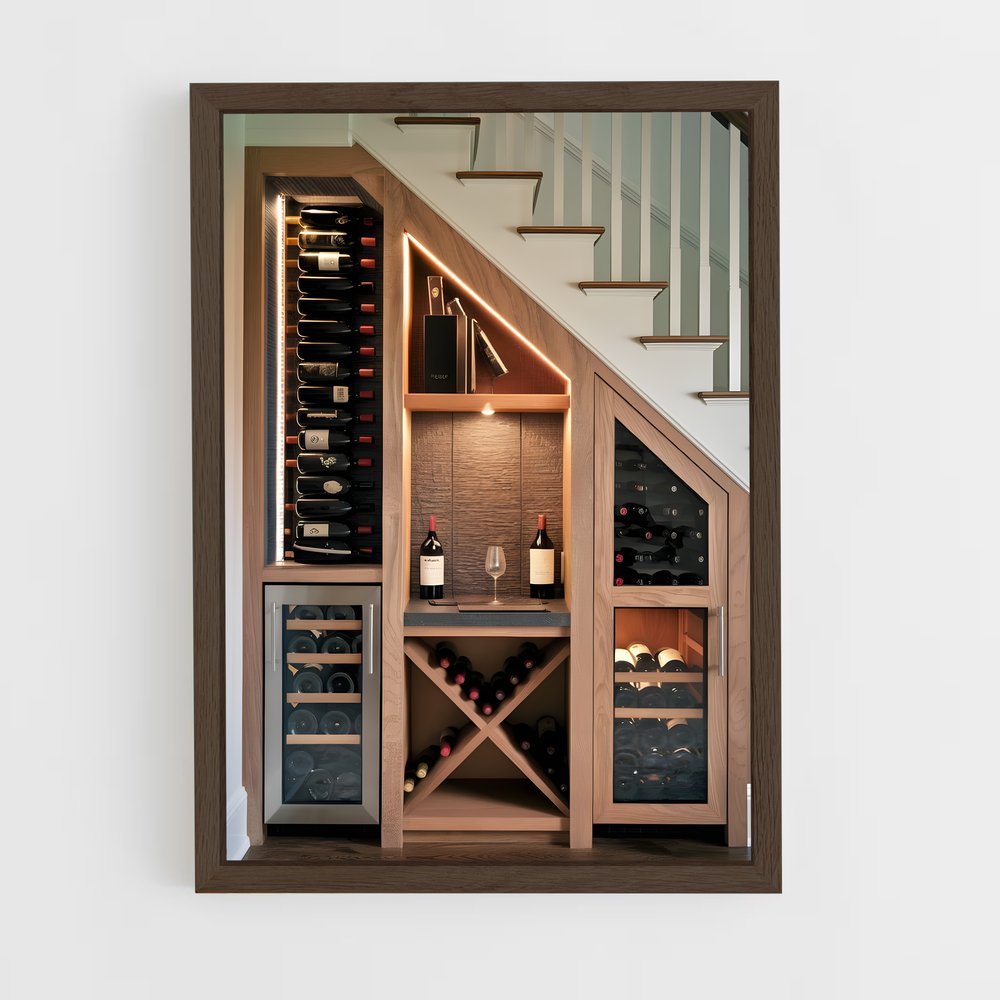 ap-wine cellar-11 cadre Bois foncé